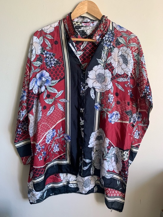 Johnny Was Tops - Johnny Was Crane Mallory silk blouse size xs